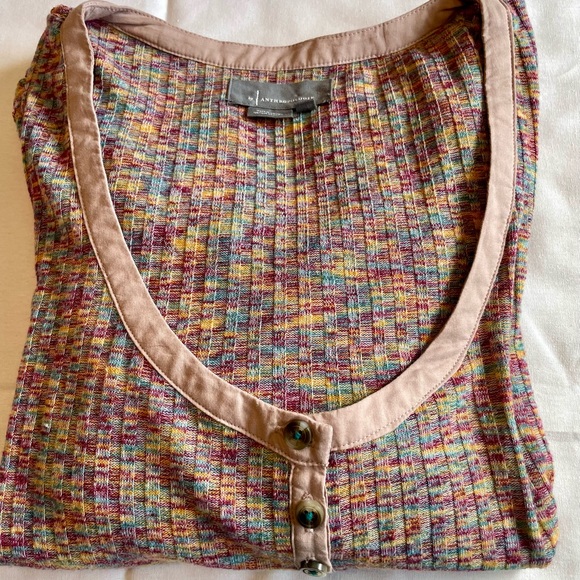 Anthropologie Long Puff Sleeve Scoop Neck Size Small - Picture 15 of 15